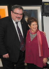 Local 802 President Tino Gagliardi and the film’s director, Judy Chaikin. Photo: Walter Karling