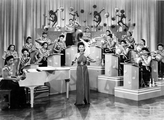 Carline Ray played with the International Sweethearts of Rhythm; she's pictured on guitar (second row, third from the left). Photo: Carline Ray Collection