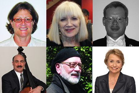 Top row: Gail Kruvand, Sharon Moe, Jerry Bryant. Bottom row: Lew Paer, Donald Del Masso, Helen Strilec Schatiloff