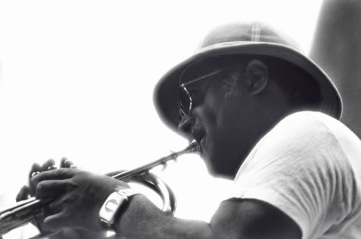 Clark Terry in New York City, in 1976.