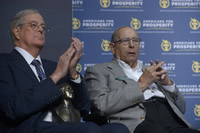 David Koch (left) and his brother Charles.