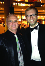 Daniel McCaughan (left) and Principal Timpanist Jason Haaheim.