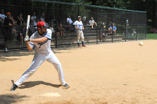 Matt DiGiovanna makes another base hit.