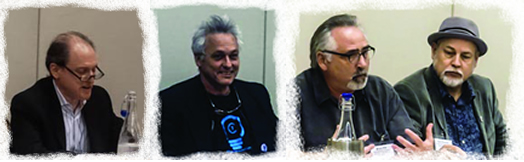 UNITED, WE WIN: From left, Andy Schwartz, Marc Ribot, Bruce Fife and Dave Pomeroy at the recent Future of Music Policy Summit in Washington, D.C.