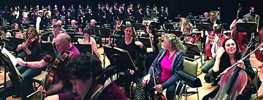 BACK EAST: Musicians of the New York City Opera rehearse in Japan as part of a week-long tour through Project Hand in Hand.