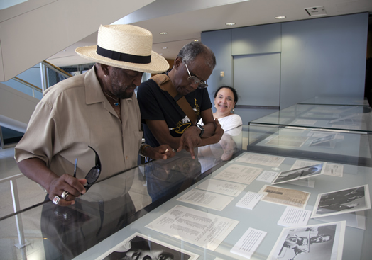 Harold Jones, Wilmer Wise and Barbara Steinberg at the Lincoln Center branch of the New York Public Library in 2014. The library presented an exhibit of the Symphony of the New World, the first fully-integrated professional symphony orchestra in the U.S., where both Mr. Jones and Mr. Wise had performed. Please see our obituaries for Mr. Jones and Mr. Wise in this issue.
