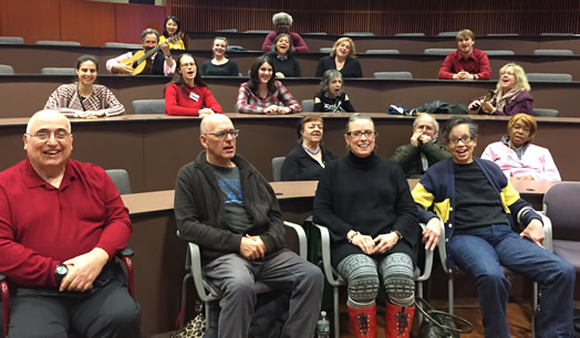 Singing Together Measure by Measure is a choir and a forum for community health and wellness. It's for stroke survivors and caregivers, and it's free and open to the public.