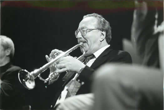 Emile Charlap performing at his 80th birthday party in 1998.