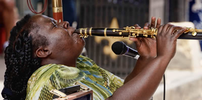 Live music rules on Toulouse Street in New Orleans, earlier this year. Photo: Dave Hensley via Flickr.com