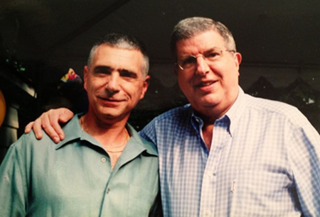 Michael Keller with longtime friend, collaborator and mentor Marvin Hamlisch