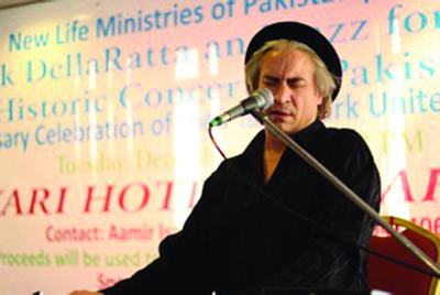 Local 802 member Rick DellaRatta performing in Pakistan.