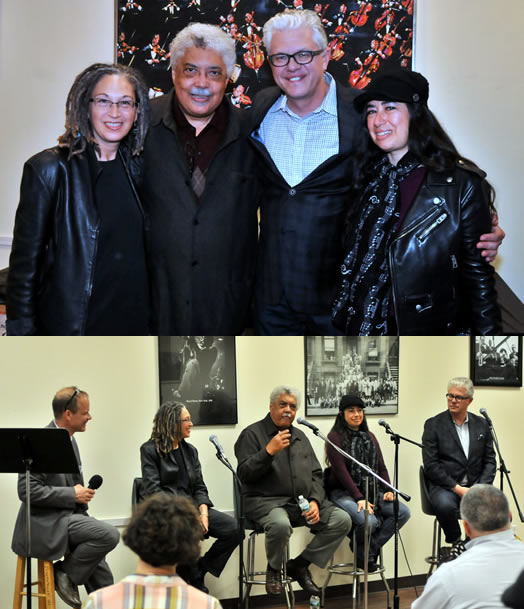 Su Terry, Rufus Reid, Matt Wilson and Rachel Z offered tips, strategies and stories at the Jazz Mentors program in April at Local 802. Photos by Walter Karling.