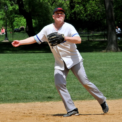 Clint Sharman gets ready for a popup.