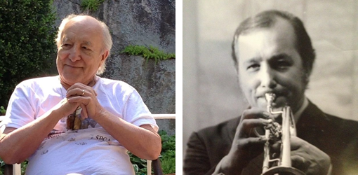 Joe Shepley later in life (left) and in his heyday (right). Joe died on March 26 at 85.