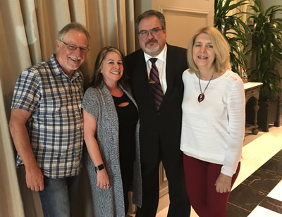 From left, at ICSOM: Dennis Dreith, Shari Hoffman, Tino Gagliardi, Jennie Hansen