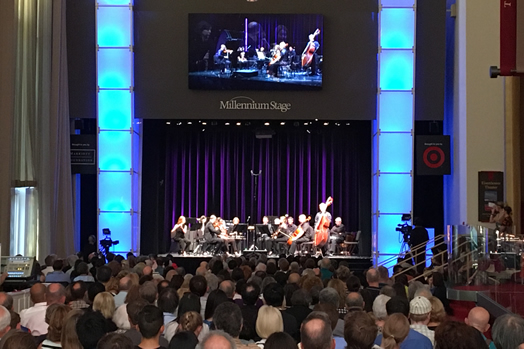 The National Symphony Orchestra and the Kennedy Center Opera House Orchestra performed a free, public concert at ICSOM this year.