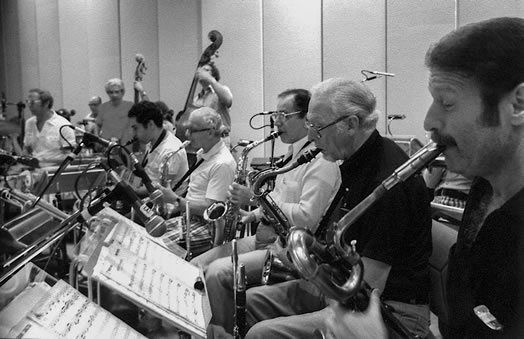 The Sinatra Saxes, pictured in 1980. Photo courtesy of Teddy Sommer.
