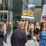 Rally at 30 Rock to support writers on strike