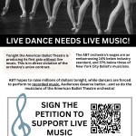 Live dance needs live music!