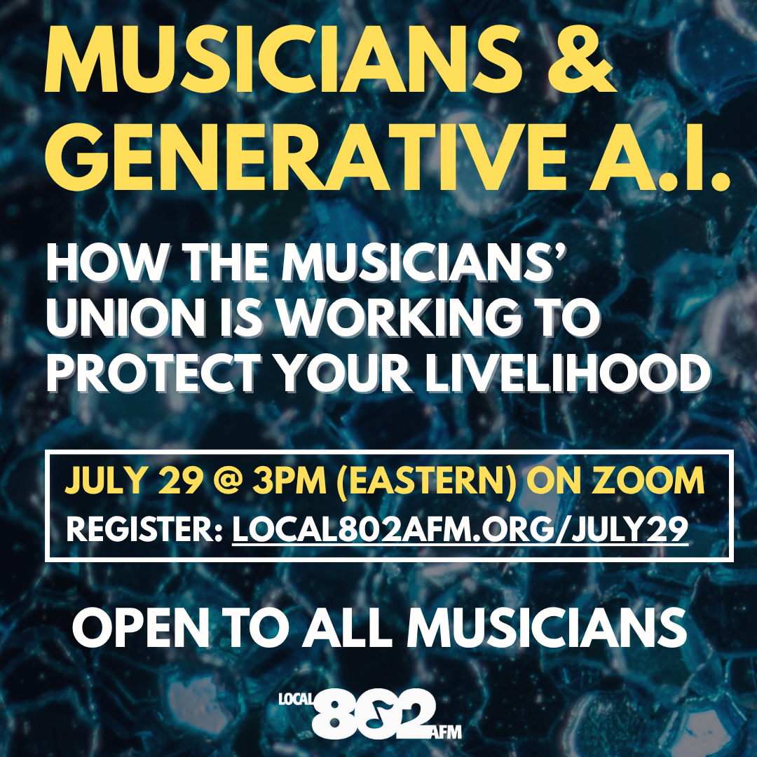 CONVERSATION ON GENERATIVE A.I. | Local 802 AFM