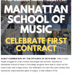 PRE-COLLEGE MUSIC FACULTY AT MSM CELEBRATE FIRST CONTRACT