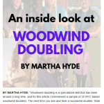 AN INSIDE LOOK AT WOODWIND DOUBLING