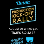 Broadway musicians support Equity actors & stage managers!