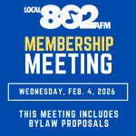 SAVE THE DATE: MEMBERSHIP MEETING IS FEB. 4